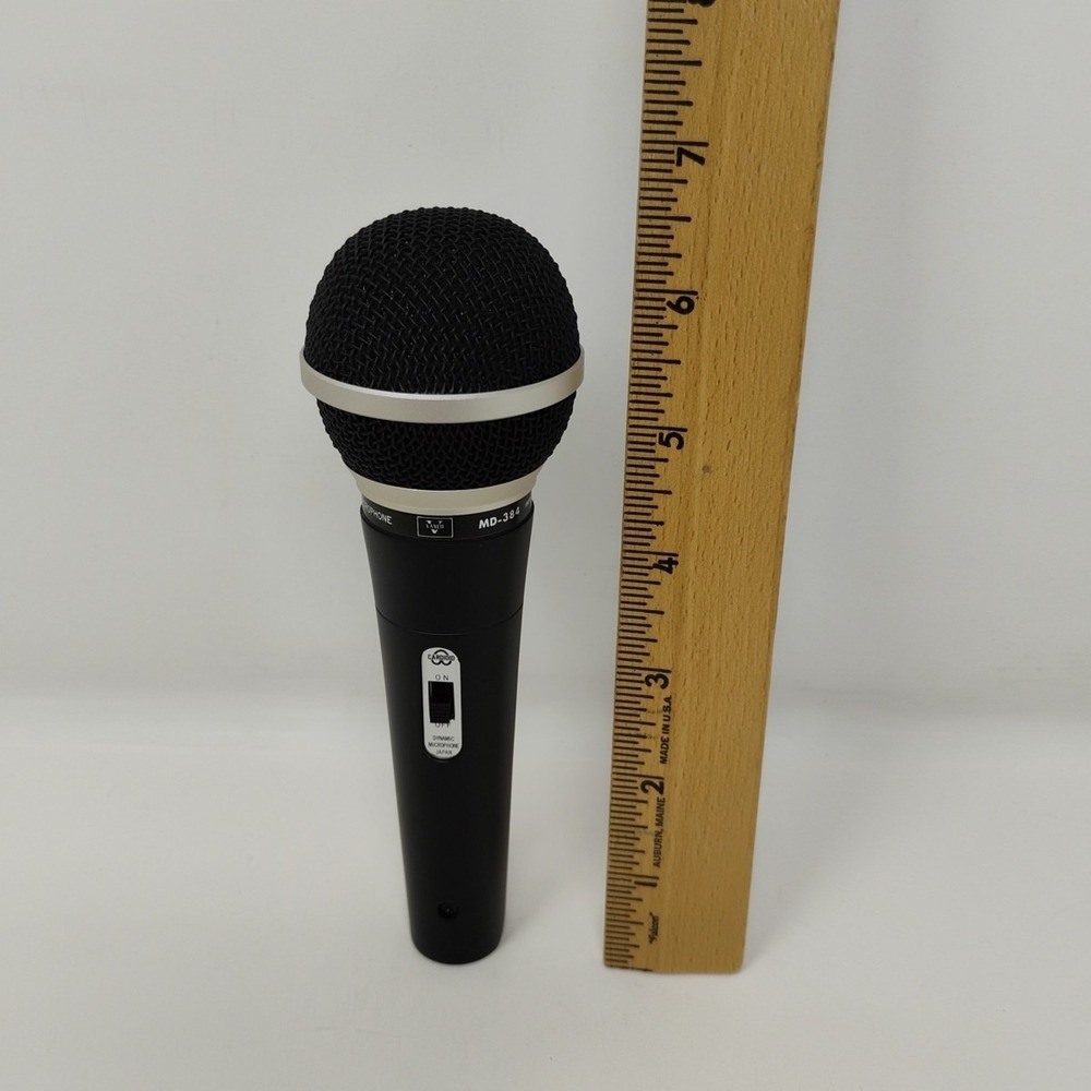VANCO MD-384 Unidirectional Dynamic Cardioid Microphone Japan Pre-Owned Not Used - Picture 12 of 13